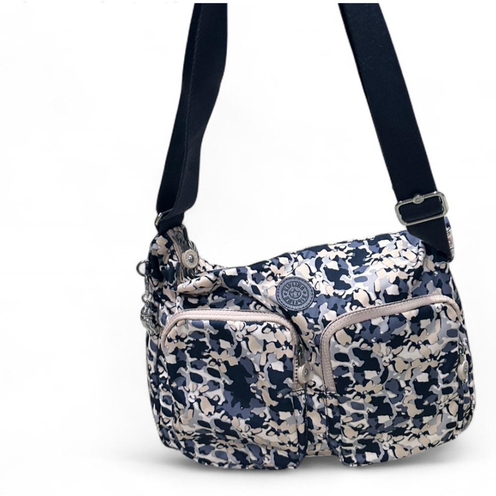 Kipling Navy and Cream Crossbody Bag